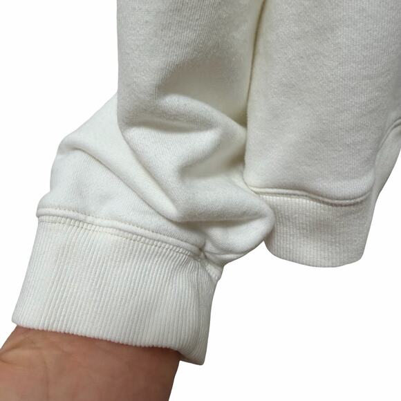 Natural Life Womens Floral Peace Sign Applique Crewneck Sweatshirt Size L/XL - Picture 3 of 5